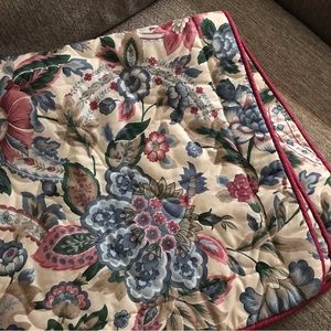 Thomasville Canterbury Multi Color Floral pair pillow shams 37 X 20.5